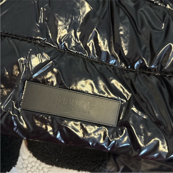 NB Series by Nicole Benisti Shiny Black Puffer Jacket - Picture 5 of 6